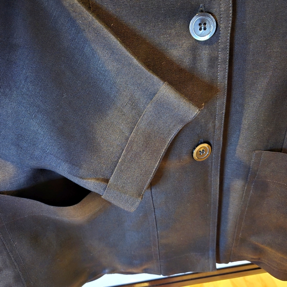 Mix&Match Jones Wear Woman's Black Linen Suit, Jacket, Pants, Skirt Size 12 & 14 - Picture 9 of 16